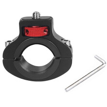 For X4/Ace Pro 1/4 Screw Bicycle Clip Sports Camera Gimbal Bracket,Bike Motorcycle Handlebar Holder Black+Red