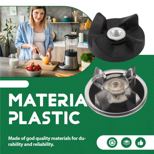 4 Plastic Gear Base + 2 Rubber Gear for Magic 250W Blender Replacement Spare Parts 1