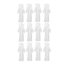 Large White Wedding Pew Bows with Long Tulle Wedding Pew Bows Chair Aisle Decorations Wedding Car D