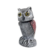 Owl Scare Control Devices with 360 Swivel Fake Owl Decoy Owl Bird Deterrent Garden Decoration A