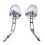 Handlebar Mount Mirrors for Dyna Glide Road Glide 1200 883 Rearview Mirrors, Chrome 1