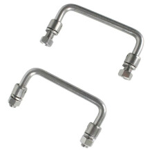 304 Stainless Steel Folding Handle 90 Degree Folding Pull Handle,Cabinet Handle Toolbox Handle,2 Pa