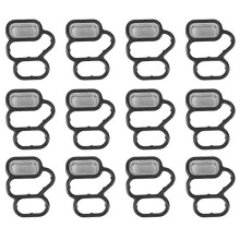 12PCS Car Engine VTEC Solenoid Gasket Variable Timing Solenoid Valve Filter Gasket 15825-RB0-003 fo