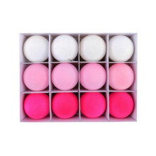 12pcs Christmas Hanging Balls Christmas Parties Christmas Ball DIY Plush Round Balls Gift Box Chris