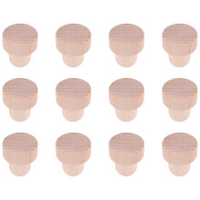 Wine Bottle Corks T Shaped Cork Plugs for Wine Cork Wine Stopper Reusable Wine Corks Wooden and Rubber (12 Pieces)