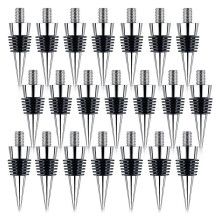 21Pcs Bottle Stopper Zinc Alloy Wine Bottle Stopper Kits Ring Wine Topper Reusable Wine Corks Bottle Stopper Inserts
