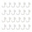 24Pcs Pegboard Hooks J Shape Pegboard Hook Peg Board Tool Organizer Accessories, White 1