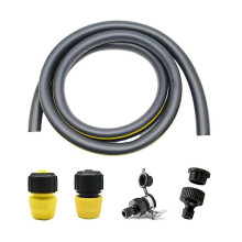 For Garden Hose 3/4 in X 9.8 FT Flexible Hose with Water Stop Joint Faucet Universal Joint Set