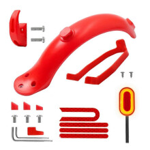 For M365 /M365 Pro Electric Scooters Comprehensive Rear Mudguard Kit Includes Bracket Hook and Taillight A