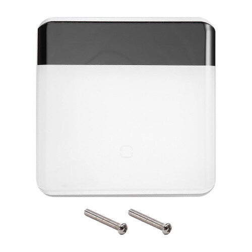 Tuya Smart ZigBee 3.0 Wireless Remote Control LED Display Switch Glass Touch Switch White EU Plug