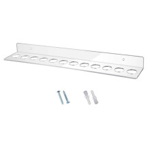 12 Slot Acrylic Wall Mounted Shear Holder Clear Scissors Holder Rack 15.75in Wide 0.12in Thick Shear Organizer 2 Pack
