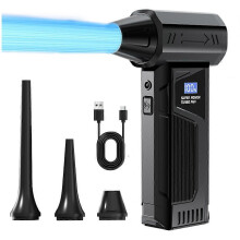 Wireless Jet Fan 110000RPM Brushless Motor Jet Blower Car Vacuum Cleaner Lighting/Digital Display Portable Blower