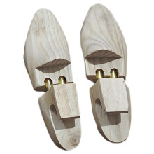 Solid Wood Shoe Last Shoe Stretcher Adjustable Spring Anti-Wrinkle Storage L Leather Shoe Shaper Shoe Stretcher