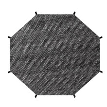 Trampoline Top Shade Cover, Outdoor Sun Protection Net,Sun Shade Cover,UV & Leaves Trampoline Canopy 14FT 8 Poles