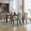 (Grey, Velvet) 4-Pack Velvet Dining Chairs, Grey, Button-Tufted 4