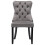 (Grey, Velvet) 4-Pack Velvet Dining Chairs, Grey, Button-Tufted 8