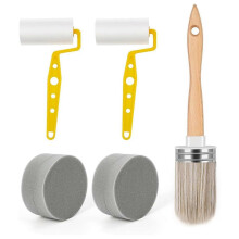 Premium Painting Combo: 2 Sponges, 2 Rollers & 1 Brush - Ideal for DIY Enthusiasts & Pros Alike