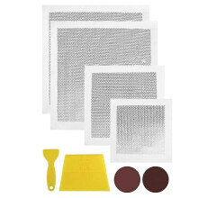 8Pack Drywall Repair Kit, 6/8/12/12 Inch Dry Wall Patch Kits for Large Holes with Scraper & Sandpapers