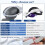 Strap for  Quest 2 VR Headset, Replacement  Strap for Meta Quest 2 VR Headband Strap with Joystick Caps A 8