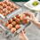 Drawer Type Egg Storage Box Refrigerator Fresh Keeping Egg Finishing Artifact Kitchen Large Capacity Egg Tray-Grey 2