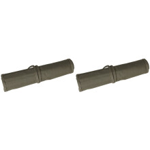 2X Porta Pennelli Custodia Arrotolabile per Pennelli per Artisti Acrilico Olio Acquerello, Porta Pennelli 30 Slot, Verde 'Esercito