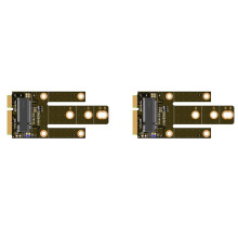 2X Adapterkarte MPCIE zu KEY-B Erweiterungssteckplatz MINIPCI-E zu M.2 NGFF NIC Adapterkarte WIFI Schnittstelle zu M Adapterkarte A