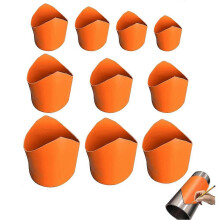 10pcs Pipe Saddle Template, Plumbing Pipe Saddle Template Kit, Metal Pipes Insulation Cutting Guide(20-200mm)