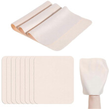 15 Pcs Chamois Cloth, Pre Cut Chamois Pottery Trimming Tools for Smoothing Pot Rim Ceramic Pottery Tool