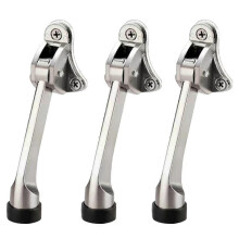Zinc Alloy Door Positioner Free Stop Door Top Rubber Movement Sway Stopper Door Horseshoe Stop