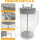 3Pcs Mixing Pitcher for Drinks,Water Pitcher,Easy-Mix Juice Container,Angled Plastic Blades & Adjus 2