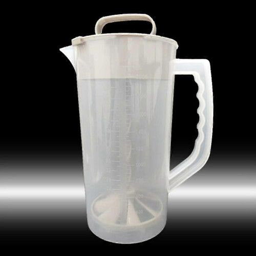3Pcs Mixing Pitcher for Drinks,Water Pitcher,Easy-Mix Juice Container,Angled Plastic Blades & Adjus 2