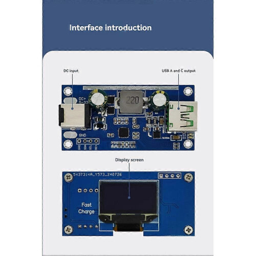 SW3518 100W Full Protocol High-Power Fast Charge Module Voltage Current Fast Charge Protocol Displa 1