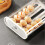Egg Storage Box Odor-Proof Egg Rack Stackable Egg Rack Organizer for Refrigerator with Auto Rolling 5