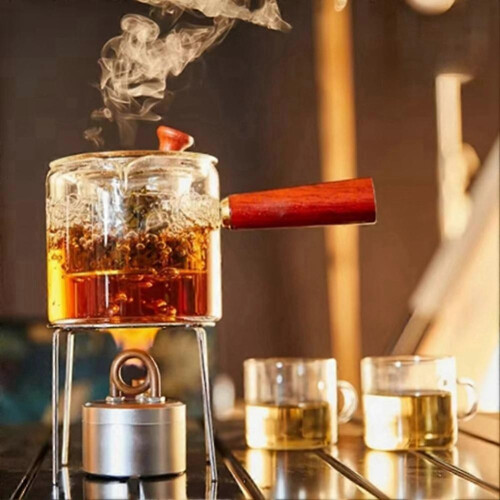 Mini Alcohol Stove Outdoor Portable Solid Shell Powerful Safe Spirit Burner Camping Windproof Card 1