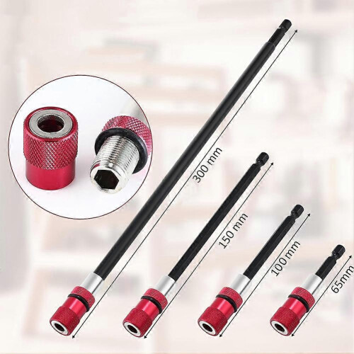 8Pcs Drill Bit Extension Set Magnetic Drill Extension Bit Holder Drill Bit Extender 1/4 Inch Hex Bi 1