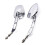 Handlebar Mount Mirrors for Dyna Glide Road Glide 1200 883 Rearview Mirrors, Chrome 4