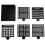 Postit Dispenser with Sticky Note Stencil,for 3x3 Inch Self-Sticky Notepad Maker Note Holder Clip with Template 2