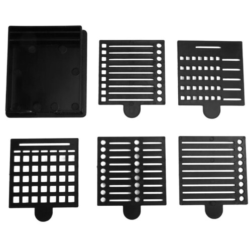 Postit Dispenser with Sticky Note Stencil,for 3x3 Inch Self-Sticky Notepad Maker Note Holder Clip with Template 1