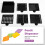Postit Dispenser with Sticky Note Stencil,for 3x3 Inch Self-Sticky Notepad Maker Note Holder Clip with Template 3