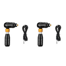 2X Professionelle Tätowiermaschine, Einstellbarer Rotationsmotor, Hybrid-Tätowiermaschine, Tätowierstift-Ausrüstung, Tätowierdruckermaschine