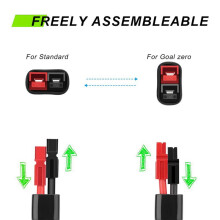 2X für Anderson Verlängerungskabel Batterieladegerät Adapter Stecker für Goal Zero Solar Generator Renogy Boulder 200