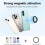 Magnetic Silicone Ring Grip Phone Holder,Rotating Finger Loop Ring Grip Holder,Soft and Portable,Magnetic Bracket 4