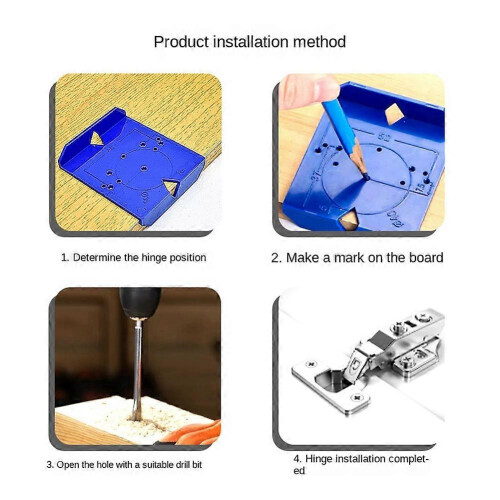 Hinge Hole Drill Drill Door Cabinet Hinge Hole Locator Woodworking Tools Hinge Hole Positioning Aid 1