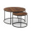 Bellini Round Nesting Coffee Table - Walnut 2