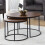 Bellini Round Nesting Coffee Table - Walnut 1