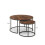 Bellini Round Nesting Coffee Table - Walnut 7
