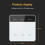 Tuya Smart Home WiFi Display Light Switch Glass Touch Switch for Three-Way Switch White 5