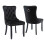 (Black, Velvet) 6-Pack Velvet Dining Chairs, Black 5