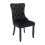 (Black, Velvet) 6-Pack Velvet Dining Chairs, Black 10