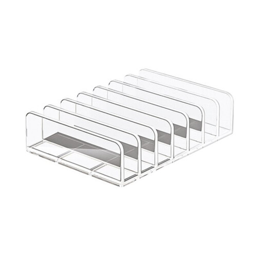 2X Acrylic CD/DVD Storage Rack Transparent Organizer Stand Display Holder for CD/DVD, Holds Multiple Discs 2